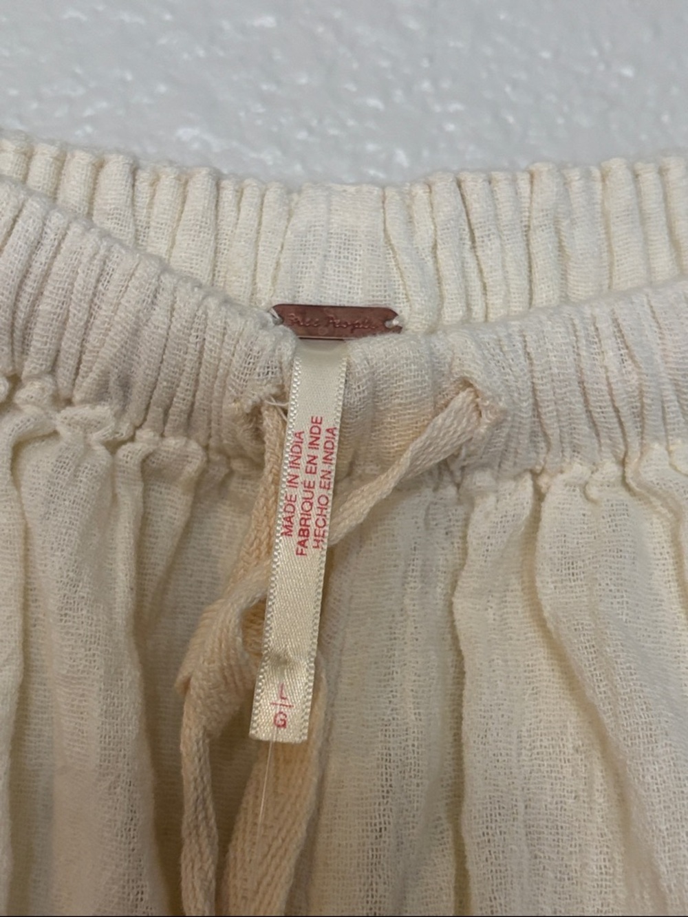 Free People Wide Leg Cotton Gauzy Cargo Harem Style Pants - Picture 9 of 15